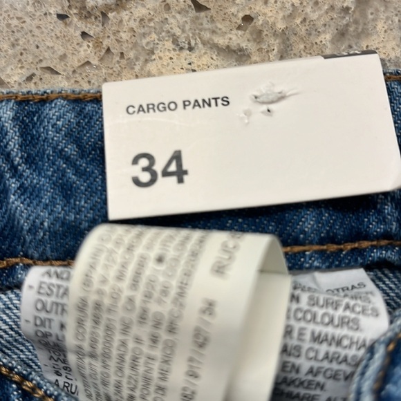 ZARA Denim Cargo Pants - Picture 10 of 12